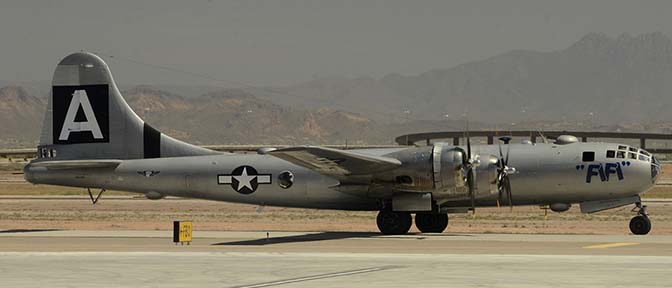 Boeing B-29 Superfortress N529B Fifi, Phoenix-Mesa Gateway Airport, April 15, 2017